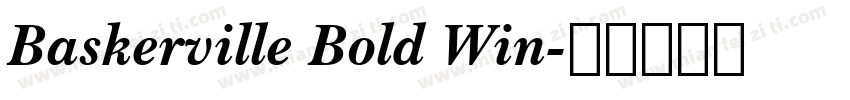 Baskerville Bold Win字体转换